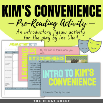 Preview of Kim's Convenience: Pre-Reading Jigsaw Activity