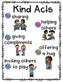 Kind Acts Printable Poster