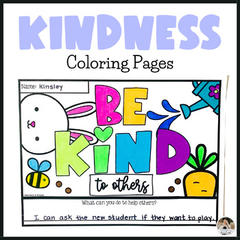 Preview of Kind Day Coloring Pages | Random Acts of Kindness Activities for Kids