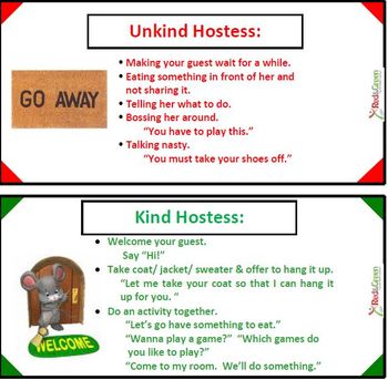 Preview of Kind Hostess/Unkind Hostess