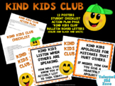 Kind Kids Club Posters, Goal Tracking, Action Plan