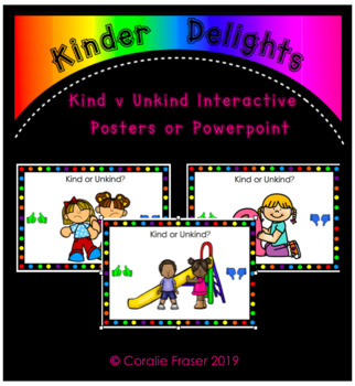 Preview of Kind v Unkind Interactive Posters or Powerpoint