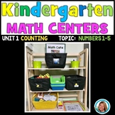 Numbers 1-5 | Math Centers Kindergarten | Counting and Car