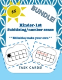 Kinder/1st: 1.2A Subitizing/Number Sense - editable make y