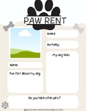 Kinder- 1st Grade All About My Pet: Free National Pet Day 