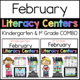 Kindergarten & 1st Grade February Literacy Centers