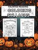 Kinder-1st Grade Ghoulish Grammar Halloween Syllabus Adven