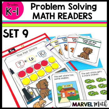 Preview of Kinder - 1st Grade Problem Solving Math Readers   Set 9: Mixed Join & Separate