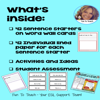 Kinder & 1st Grade Sentence Starters by Fun To Teach | TpT