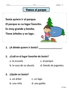 reading comprehension passages kinder 1st grade lecturas