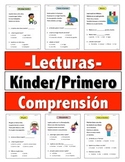 Reading Comprehension Passages Kinder-1st Grade (Lecturas 