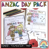 ANZAC Day Activity Pack - Kindergarten | Foundation | Prep
