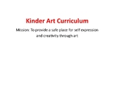 Kinder Art Curriculum Map, 16 Pages