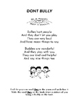 Kinder Bullying Week Poem