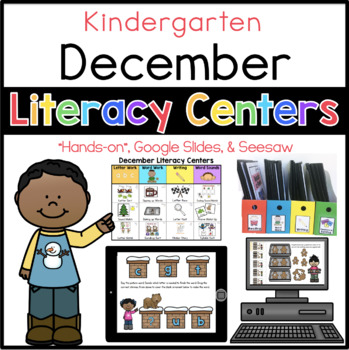 Preview of Kindergarten December Literacy Centers