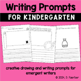 Kindergarten Writing Prompts: Creative Writing & Drawing f