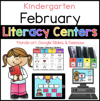 Preview of Kindergarten February Literacy Centers