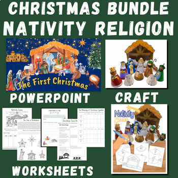 Kinder Grade 1 or 2 Nativity Bundle Christmas Story Google Slide ...