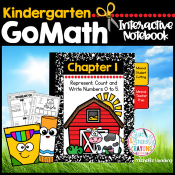 Preview of GoMath-Kinder Interactive Notebook Chapter 1-Rep., Count and Write Numbers 0-5