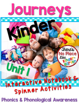 Preview of Journeys: Kindergarten Unit 1 Interactive Phonics Notebook