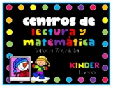 Kinder January (Enero) Centers- Literacy and Math