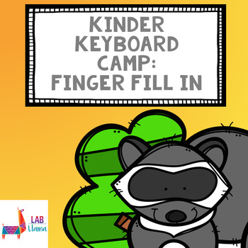 Preview of Kinder Keyboard Camp: Finger Fill In Worksheet