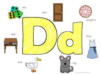 Kinder Kids - Letter Dd Bundle by Homeschoolin' Mama | TpT