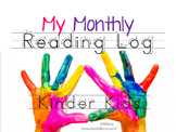Kinder Kids - My Monthly Reading Log