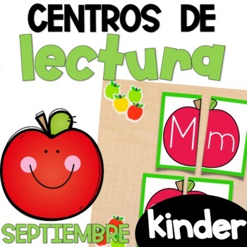 Preview of Kinder Literacy Centers Spanish - Centros de Lectura para Kinder Septiembre