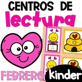 Kinder Literacy Centers Spanish February- Centros de Lectu