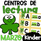 Kinder Literacy Centers Spanish March - Centros de Lectura