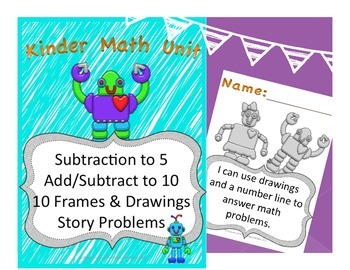 Preview of Kinder Math: Introduce Subtraction, Subtract and Add within 10, Story Problems