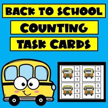Preview of Kinder Math Task Cards | Counting and Cardinality | Number Sense
