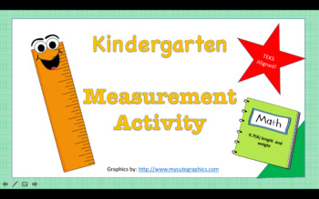 Kinder Measurement Exploration by Mrs Thomas Great Edventures  TpT