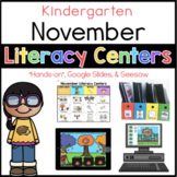 Kinder NOVEMBER Literacy Centers