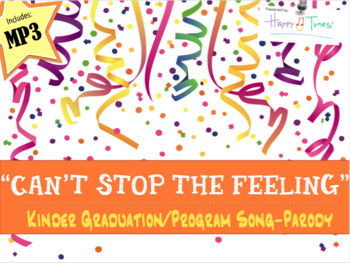 Preview of Kinder Pre-K Graduation Song "Can't Stop the Feeling" Trolls parody MP3 lyrics