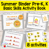 Kinder & Preschool Summer Binder Activity Book