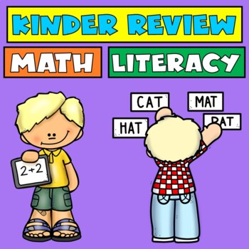 Preview of Kinder Review | Math and Literacy