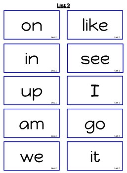 Kinder Sight Words Fountas and Pinnell by Learn Laugh Teach | TpT