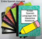 Kinder Spanish Language Arts Interactive Alphabet Notebook