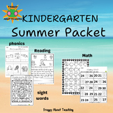Kinder Summer Packet Math and ELA