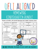 Kinder UFLI Aligned Homework Lessons 5-68 -  BUNDLE - Pare