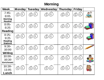 Behavior Charts For Elementary School Students