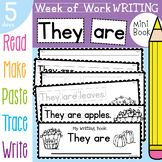 Kinder Writing Book - They are - 5 Day Book - Fall / Autumn