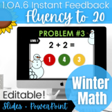 Kinder and 1st Grade Add & Subtract to 20 Fluency | Winter