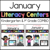 Kinder and 1st Grade January literacy centers