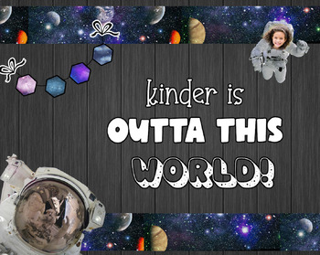 Preview of Kinder is Outta This World // Space Bulletin Board Decor