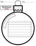 Kinder writing: What you want for Christmas/color it after