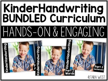Preview of KinderHandwriting Kindergarten Handwriting Curriculum Bundle