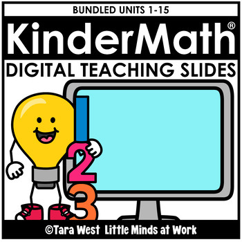 Preview of KinderMath® Kindergarten Math DIGITAL Teaching Slides *GOOGLE SLIDES INCLUDED*